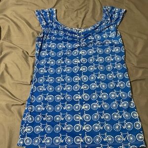 Blue Bicycle Blouse